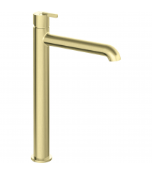 Deante Смеситель для раковины Silia, дл. излива - 185мм, неповоротный, 1 рычаг, брашованое золото