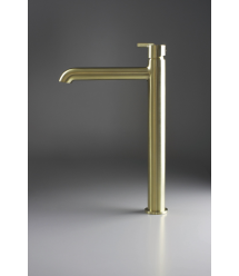 Deante Смеситель для раковины Silia, дл. излива - 185мм, неповоротный, 1 рычаг, брашованое золото