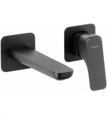 Deante Смеситель для раковины Hiacynt, скрытого монтажа, дл. излива - 182мм, 1 рычаг, черный