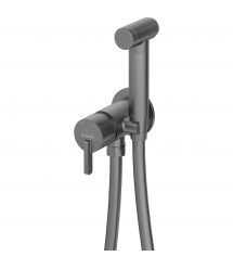 Deante Смеситель для биде Silia, с гигиеническим душем, титан