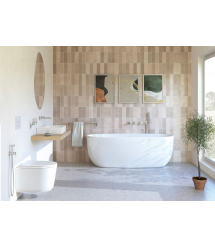 Deante Смеситель для биде Silia, с гигиеническим душем, матовая сталь