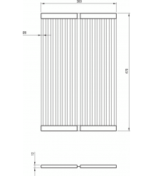 Deante Решетка для посуды для кухонной мойки, матовая сталь