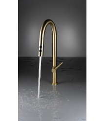 Deante Набор для кухни Olfato стальная мойка ZPO_R10A + смес. BQO_R72M, брашованое золото