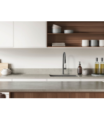 Deante Набор для кухни Olfato стальная мойка ZPO_D10A + смес. BQO_D72M, титан