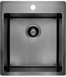 Deante Набор для кухни Olfato стальная мойка ZPO_D10A + смес. BQO_D72M, титан
