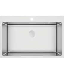 Deante Набор для кухни Olfato стальная мойка ZPO_010C + смес. BQO_F72M, матовая сталь