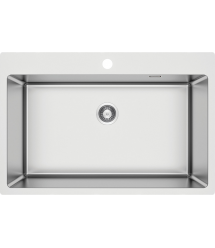 Deante Набор для кухни Olfato стальная мойка ZPO_010C + смес. BQO_F72M, матовая сталь