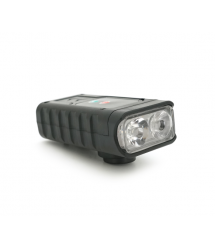 Ліхтарик велосипедний HY-7518, 4 режими + сигнал, вбудований аккум, індикація заряду, USB кабель, BOX