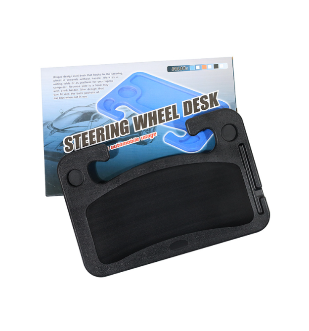 Столик подставка Р-3610G Box с креплением на руль в автомобиль, Black, 420*200*20mm. 0.7kg. Box