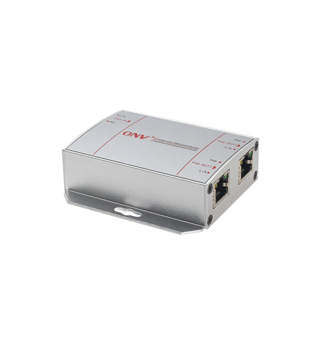 PoE подовжувач-дільник ONV-PSE-PD3302S, вхід - 1хРоЕ 1000Мбіт + вихід - 2ХРоЕ 1000Мбіт, 30W, до 200м
