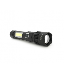 Ліхтарик BP-C18 P50, Zoom, 1+2 режими, корпус метал, магніт, акум 18650, індикація заряду, USB кабель, BOX