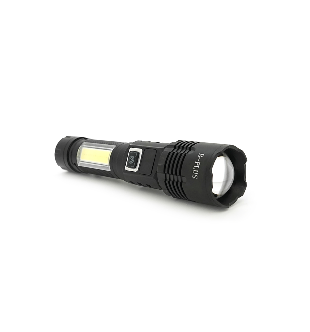 Ліхтарик BP-C18 P50, Zoom, 1+2 режими, корпус метал, магніт, акум 18650, індикація заряду, USB кабель, BOX