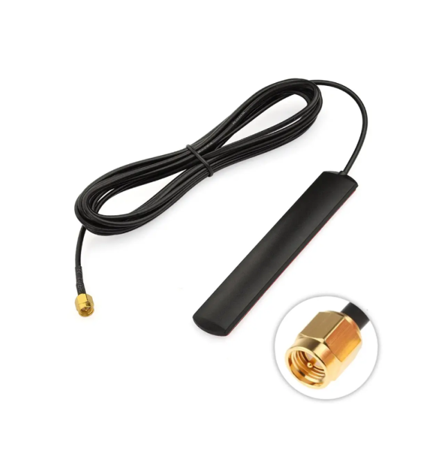 Внутрішня GSM - WIFI антена 3G - 4G - LTE WiFi, 850-990 - 1710-2700MHz 5dBi, 3М скотч, 10 метрів кабелю, кабельне введення Роз&a