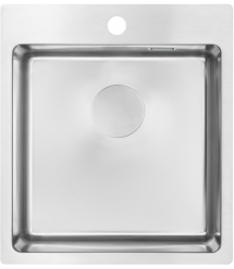 Deante Набор для кухни Olfato стальная мойка ZPO_010A + смес. BQO_F72M, матовая сталь