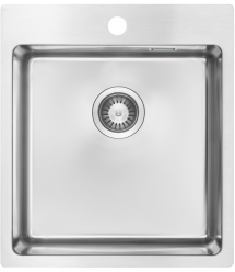 Deante Набор для кухни Olfato стальная мойка ZPO_010A + смес. BQO_F72M, матовая сталь