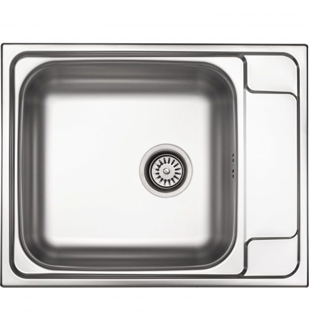 Deante Мойка кухонная Soul, нерж.cталь, прямоуг., с крылом, 630x500x165мм, чаша - 1, врезная, нерж
