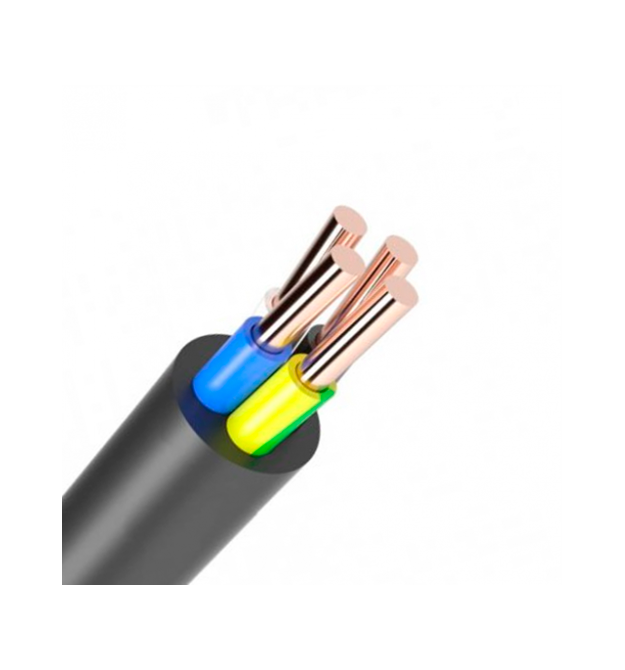 Кабель Одескабель ВВГ 4*2,5 (ож) -0,66 ціна за метр бухта 100 м. чорний