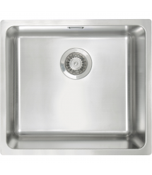 Deante Мойка кухонная Egeria, нерж.cталь, прямоуг., без крыла, 490x440x230мм, чаша - 1, врезная/под столешницу, матовая сталь