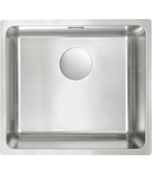 Deante Мойка кухонная Egeria, нерж.cталь, прямоуг., без крыла, 490x440x230мм, чаша - 1, врезная/под столешницу, матовая сталь