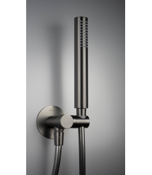 Deante Душевой набор Silia со смесителем, верхний душ, лейка, крепл. - скрытого монтажа , титан