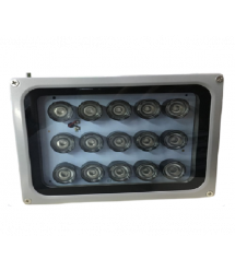 ІЧ-прожектор HYYS1515R. 220V, 15W, 15LED, IP66, 850Нм, кут огляду 90 , дальність до 150м.