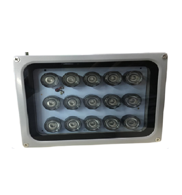ІЧ-прожектор HYYS1515R. 220V, 15W, 15LED, IP66, 850Нм, кут огляду 90 , дальність до 150м.