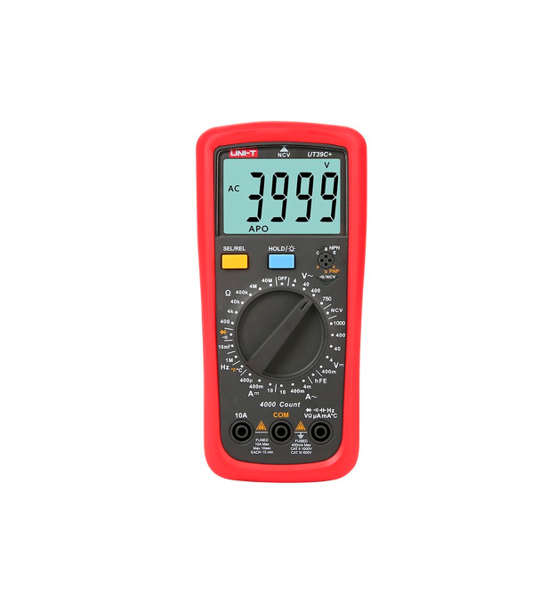 Мультиметр UNI-T UT39C+ Вимірювання: V, A, R, F, C, hFE