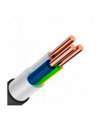 Кабель Одескабель ВВГ 3*6,0 (ож) -0,66 ціна за метр бухта 100 м. чорний