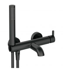 Deante Душевой набор Silia со смесителем для ванны, лейка, крепление - настенный, черный