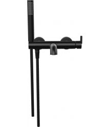 Deante Душевой набор Silia со смесителем для ванны, лейка, крепление - настенный, черный