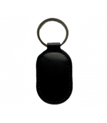 Безконтактний брелок ID Em-Marine 125 КГц (EM-Leather овальний) у шкіряному чохлі, колір чорний