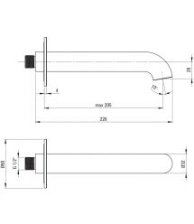 Deante Душевой набор Silia со смесителем для ванны, лейка, крепеж. - скрытого монтажа, титан