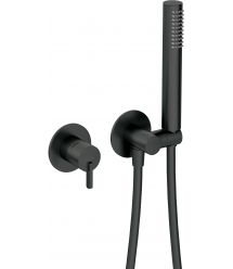 Deante Душевой набор Silia со смесителем для ванны, лейка, крепеж - скрытого монтажа, черный