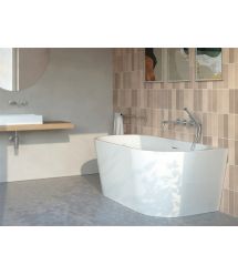 Deante Душевой набор Silia со смесителем для ванны, лейка, крепеж - скрытого монтажа, матовая сталь