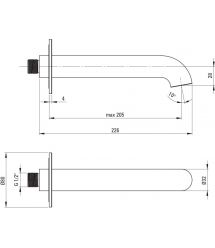 Deante Душевой набор Silia со смесителем для ванны, лейка, крепеж - скрытого монтажа, брашированное золото