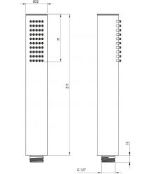 Deante Душевой набор Silia со смесителем для ванны, лейка, крепеж - скрытого монтажа, брашированное золото