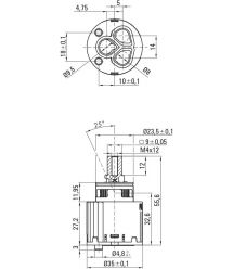 Deante Душевой набор Silia со смесителем для ванны, лейка, крепеж - скрытого монтажа, брашированное золото