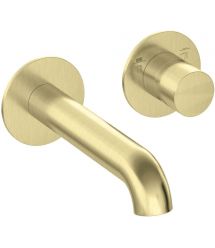 Deante Душевой набор Silia со смесителем для ванны, лейка, крепеж - скрытого монтажа, брашированное золото