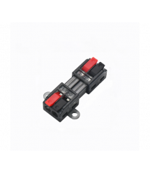 Клема роз&aposємна з натискними затискачами 2-провідна LT-2-2М, 2-pin, 250V, 32A, 0.5-2.5mm2, 13,5*30*11mm, під кріплення, сіра
