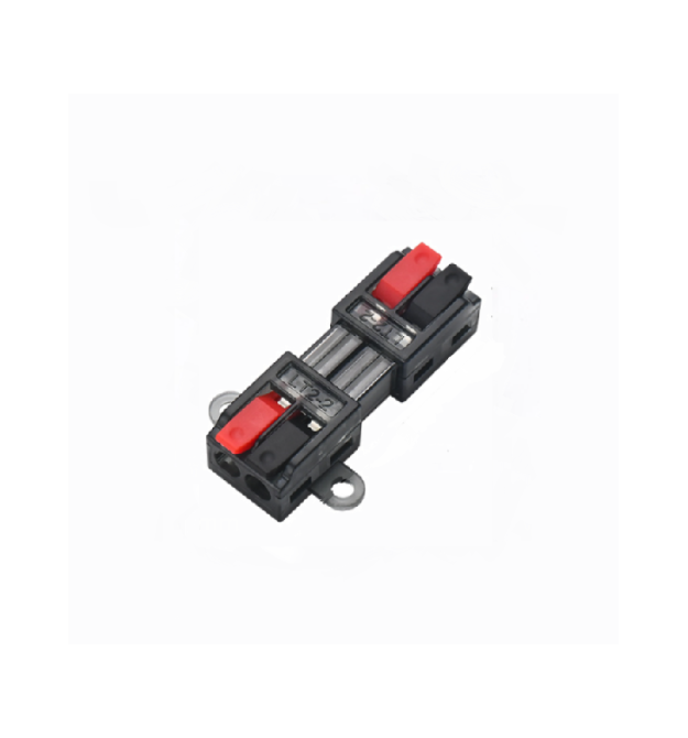 Клема роз&aposємна з натискними затискачами 2-провідна LT-2-2М, 2-pin, 250V, 32A, 0.5-2.5mm2, 13,5*30*11mm, під кріплення, сіра