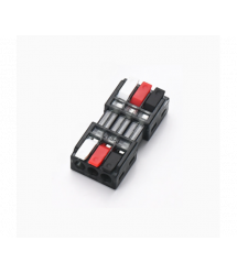 Клема роз&aposємна з натискними затискачами 3-провідна LT-3-3, 3-pin, 250V, 32A, 0.5-2.5mm2, 19*42*11mm, сіра