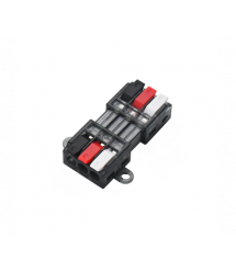 Клема роз&aposємна з натискними затискачами 3-провідна LT-3-3, 3-pin, 250V, 32A, 0.5-2.5mm2, 19*42*11mm, сіра