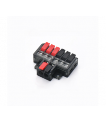 Клема з натискними затискачами 6на2-провідна LT-62, 1 - 3-pin, 250V, 32A, 0.2-4mm2, 14,5 - 36*30*11mm, сіра