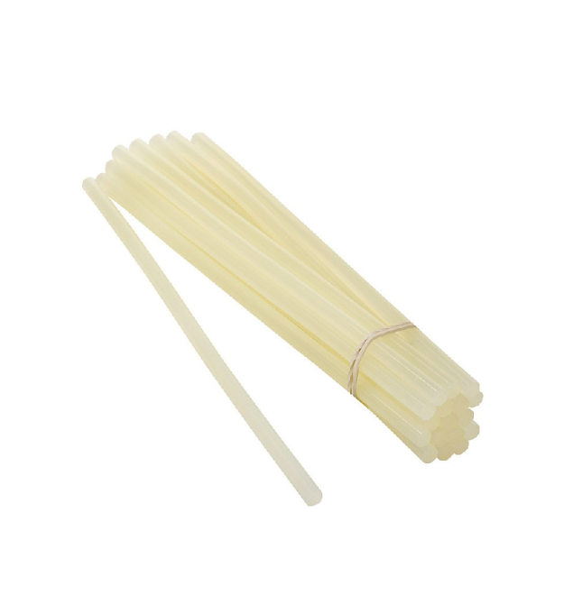 Клей для клейового пістолета, діаметр-7мм, довжина-270мм, жовтий, ціна за штуку