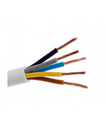 Кабель Одескабель H05VV-F 5G1,5 білий, ціна за метр