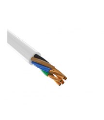 Кабель Одескабель 05VV-F 5G6 білий, ціна за метр