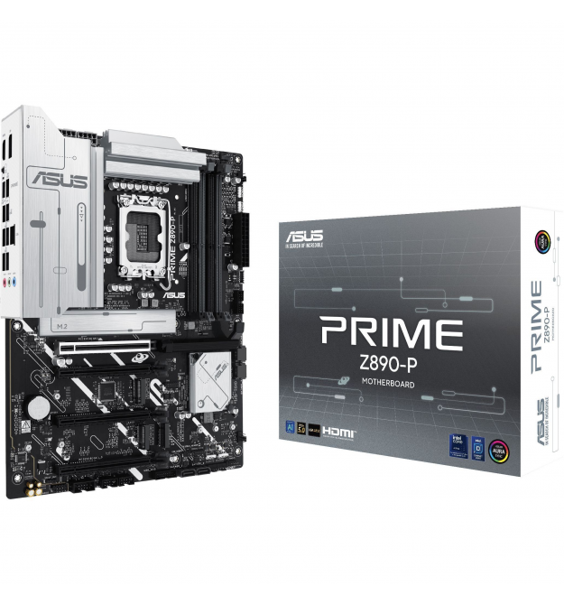 ASUS Материнcкая плата PRIME Z890-P s1851 Z890 4xDDR5 M.2 HDMI DP ATX