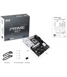 ASUS Материнcкая плата PRIME Z890-P s1851 Z890 4xDDR5 M.2 HDMI DP ATX