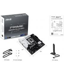 ASUS Материнcкая плата PRIME Z890M-PLUS WIFI s1851 Z890 4xDDR5 M.2 HDMI DP Wi-Fi mATX