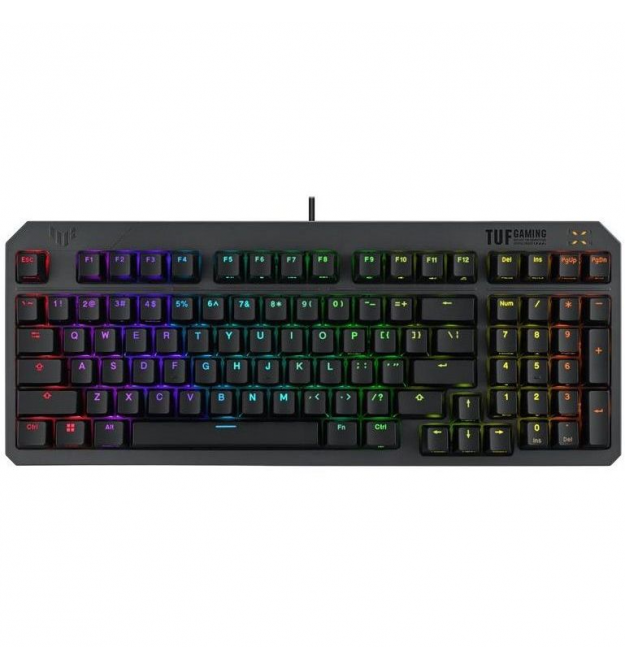 ASUS Клавиатура механическая TUF Gaming K3 Gen II, 97key, Optical-Mechanical RGB Switch, USB-A, EN/UK, чёрный
